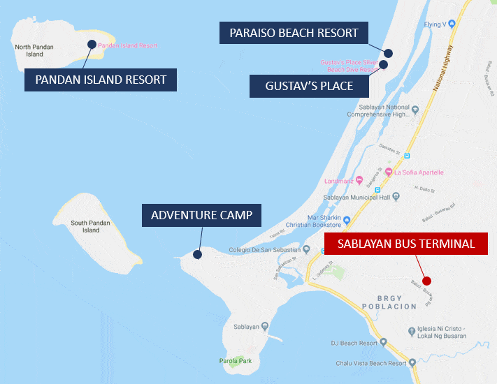 Hotel Sablayan Map