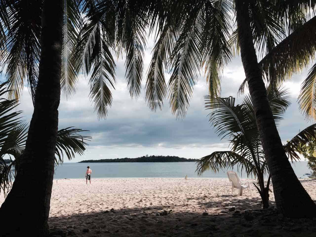 Beach scene Pandan Island