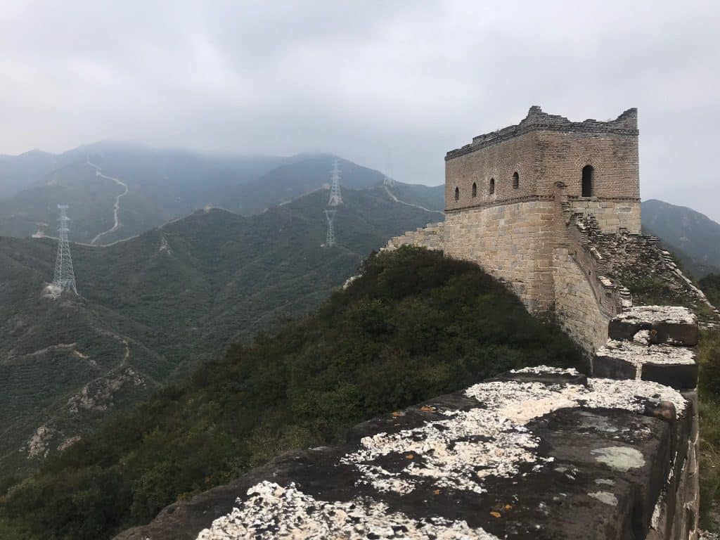 Watchtower on a hill with background